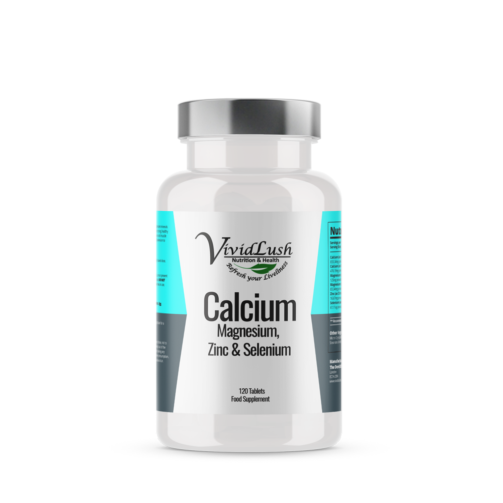 Calcium Magnesium Zinc And Selenium Food Minerals Supply Boost 5902